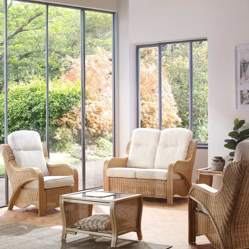 Desser Furniture Opera 4 Seater Light Oak Jasper Sofa Set Image 1