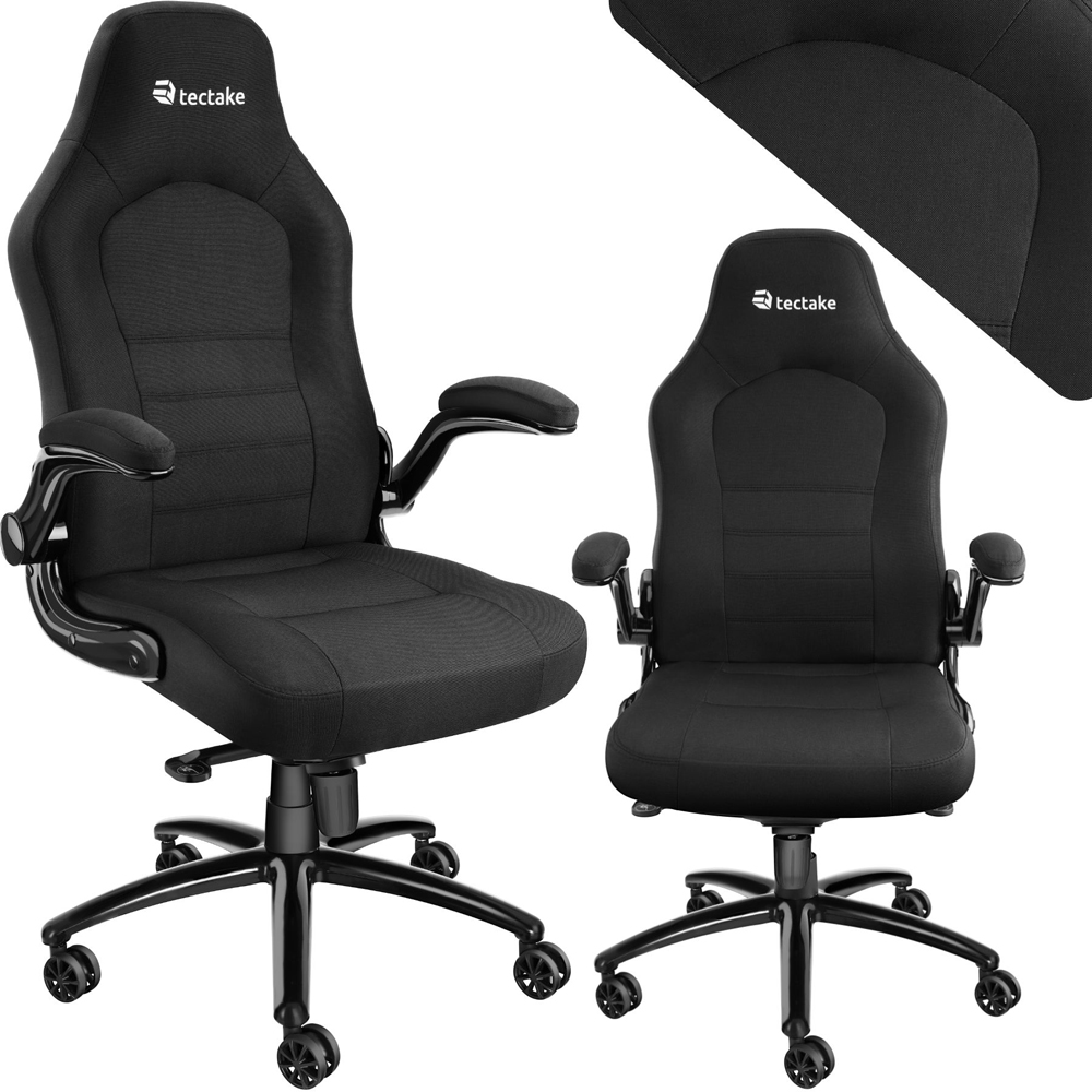tectake Springsteen Black Height Adjustable Office Chair Image 2