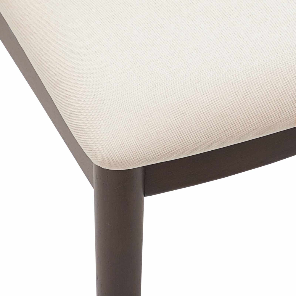 vidaXL Set of 2 Light Brown Rubberwood Vintage Dining Chairs Image 5