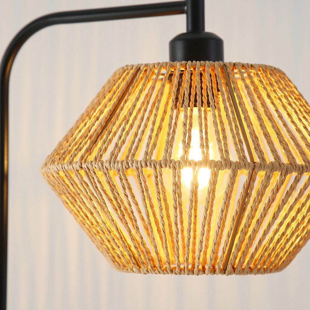 Living and Home Brown Irregular Shade Floor Lamp Image 5