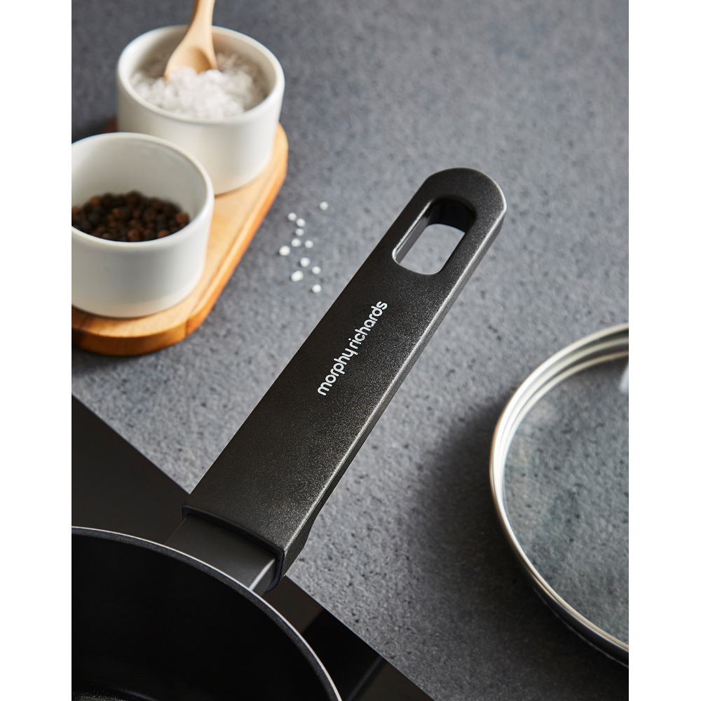 Morphy Richards Grey Recycled Aluminium 5 Piece Saucepan Set Image 7