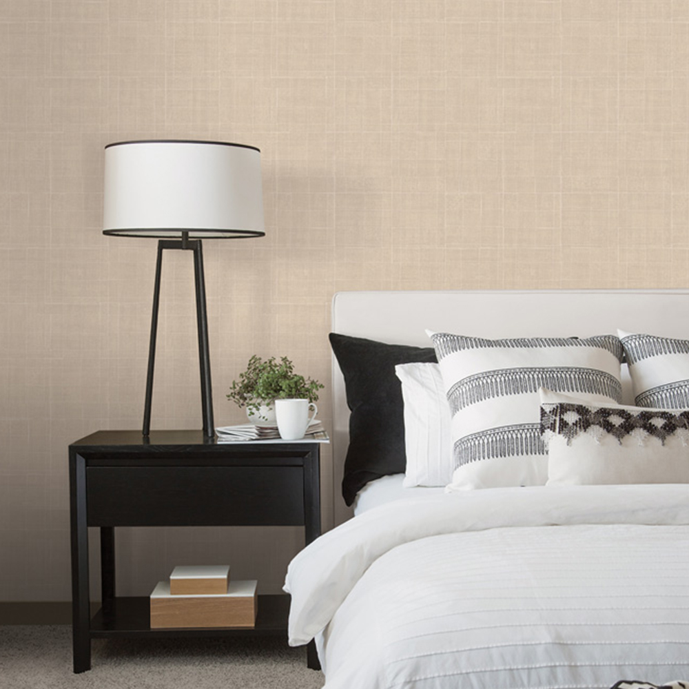 Galerie Natural FX Linen Tan Wallpaper Image 2