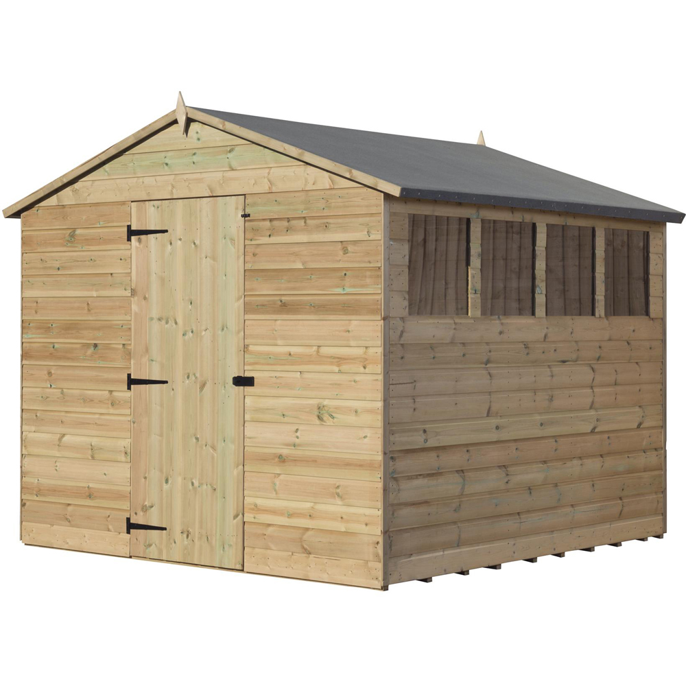 Empire Sheds 9200 8 x 8ft Tongue and Groove Apex Garden Shed Image 1