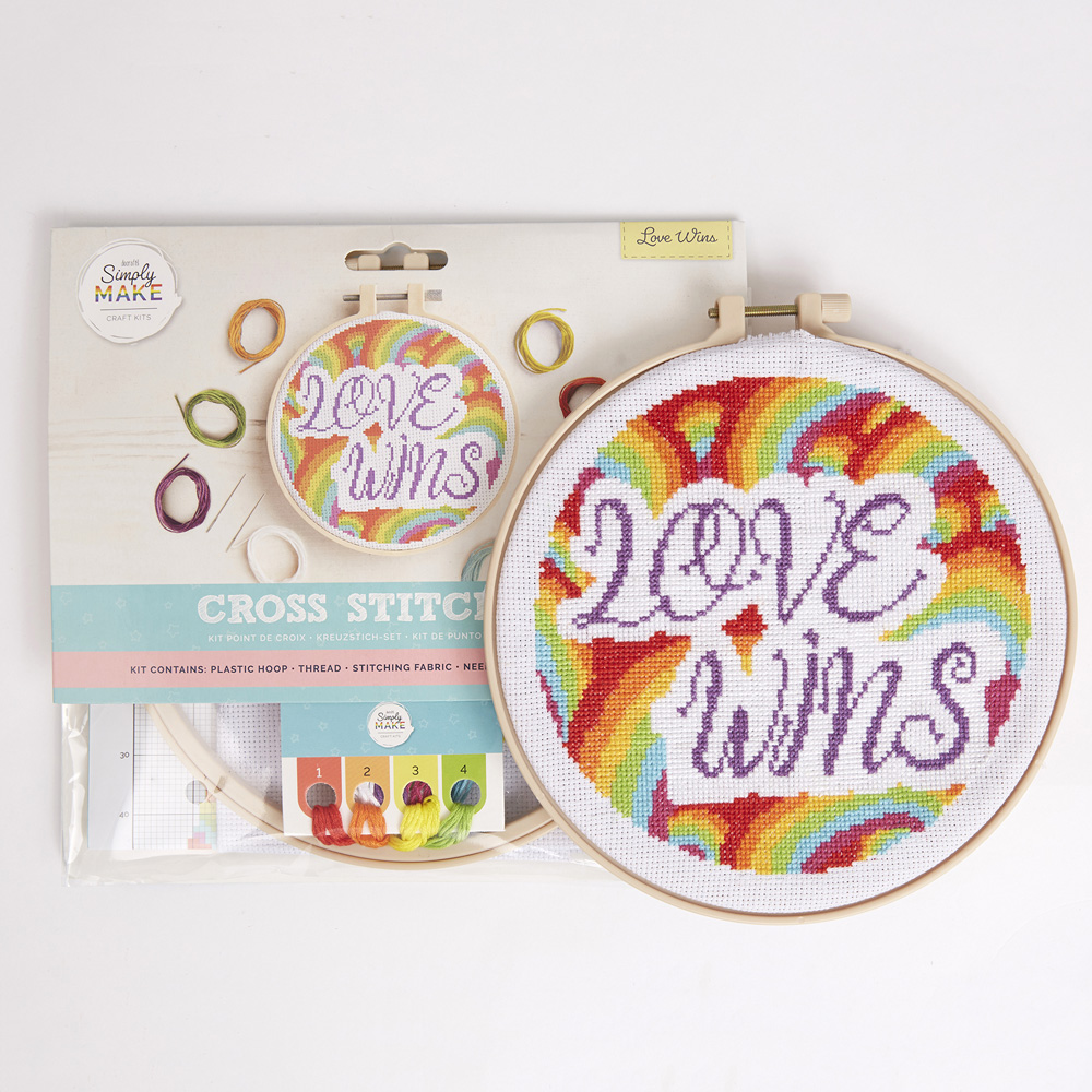 Simply Make Love Wins Cross Stitch Kit Image 4