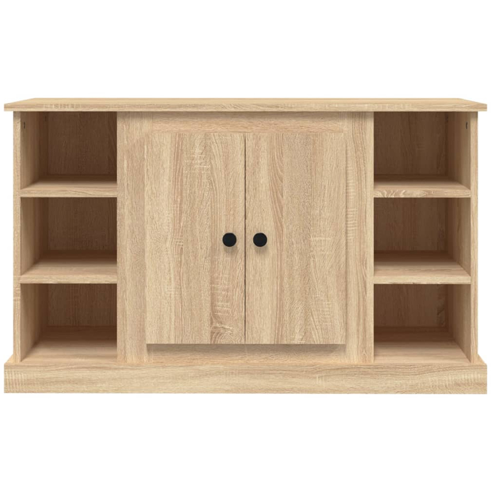 vidaXL 2 Door 6 Shelf Sonoma Oak Sideboard Image 4