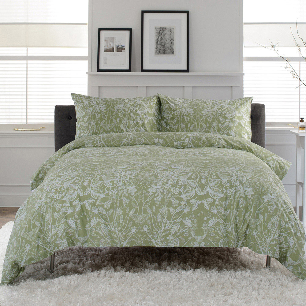 Deyongs Secret Garden Single Sage Duvet Set Image 1