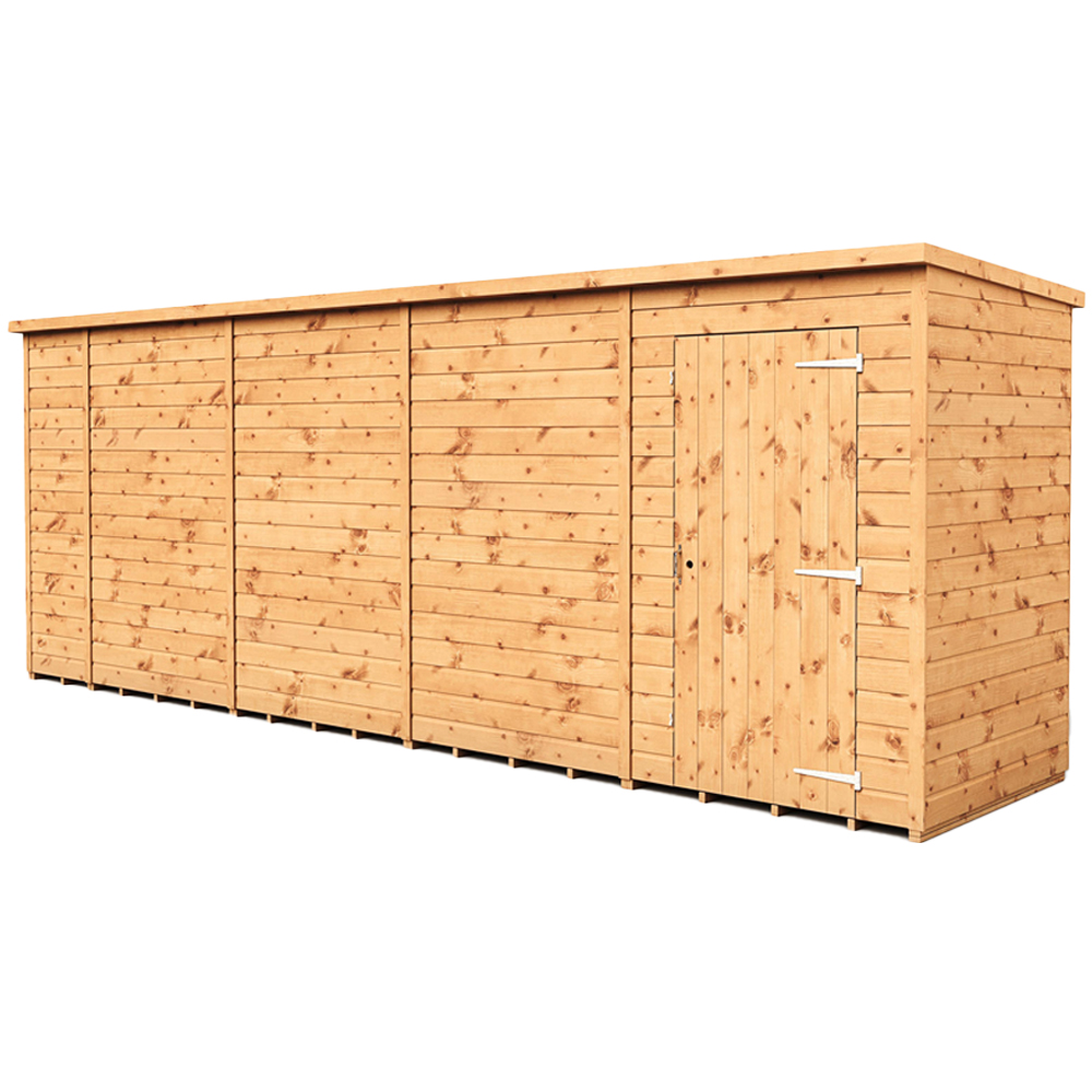Empire Sheds 18 x 4ft Tongue and Groove Wooden Pent Garden Shed Image 1