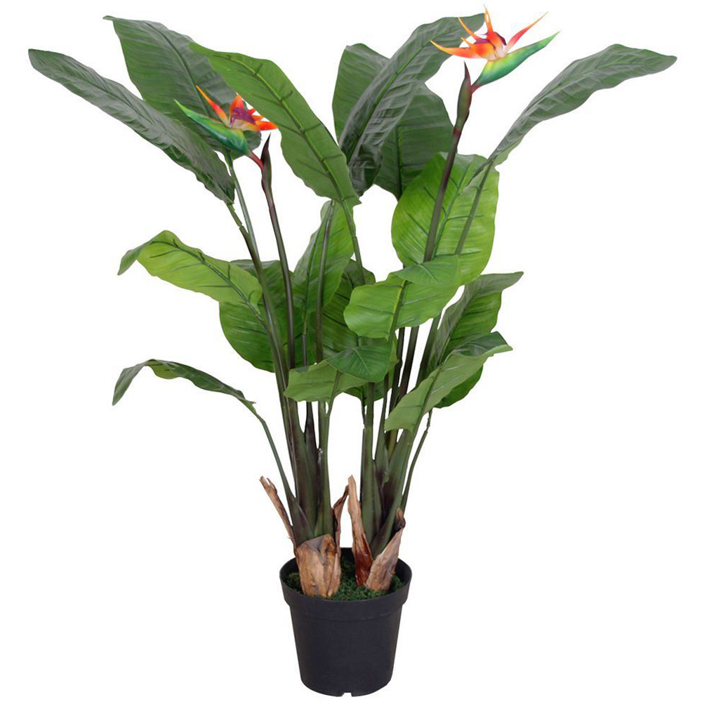 Leaf Bird of Paradise Strelitzia Artificial Tree Pot 4ft Image