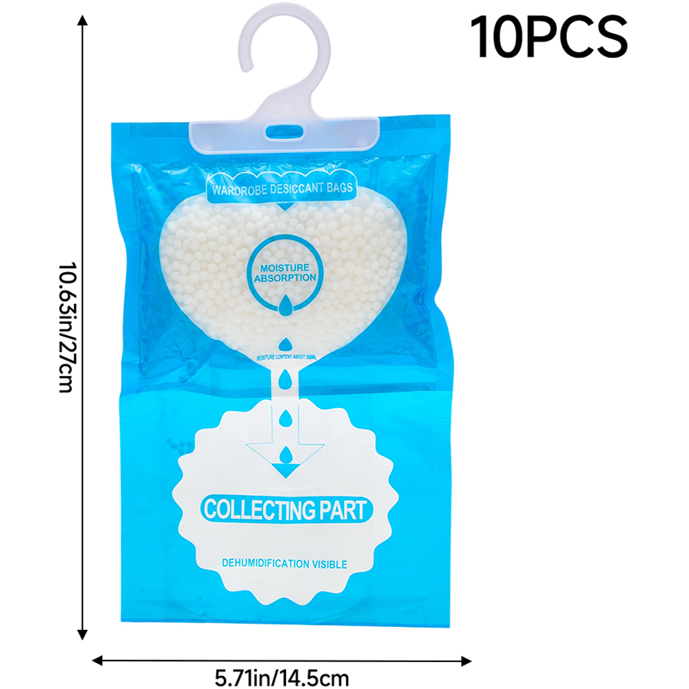 Living and Home Hanging Wardrobe Dehumidifier Bag 10 Pack Image 8