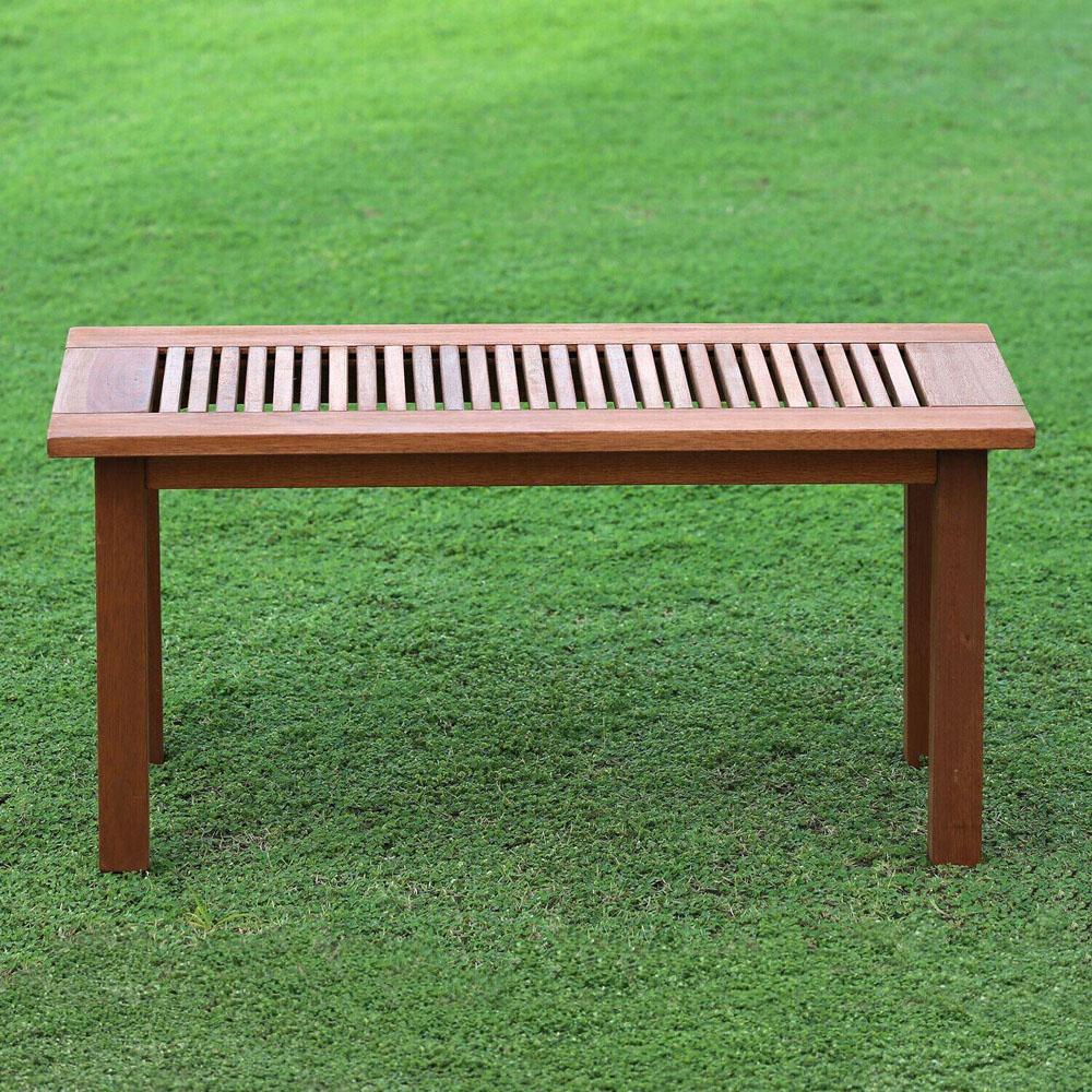 Walplus Tioman Natural Hardwood Outdoor Coffee Table Image 3