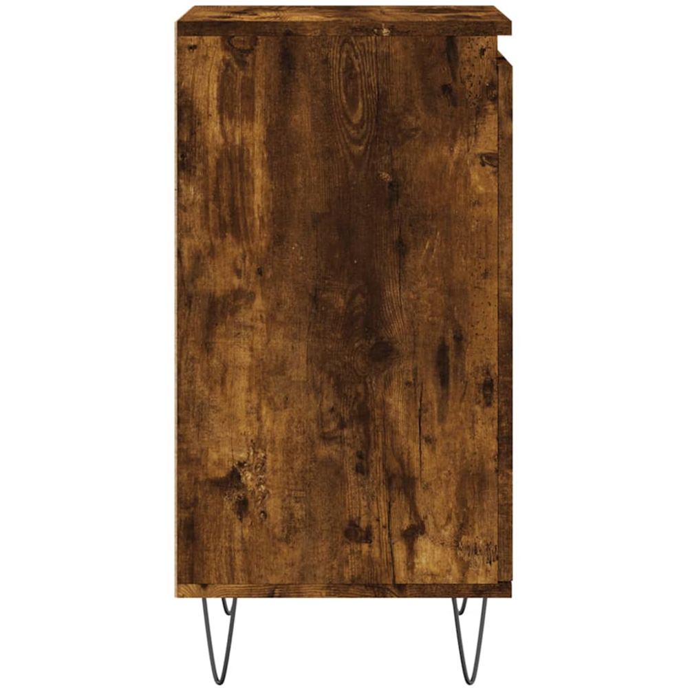 vidaXL Single Door Smoked Oak Sideboard Image 7