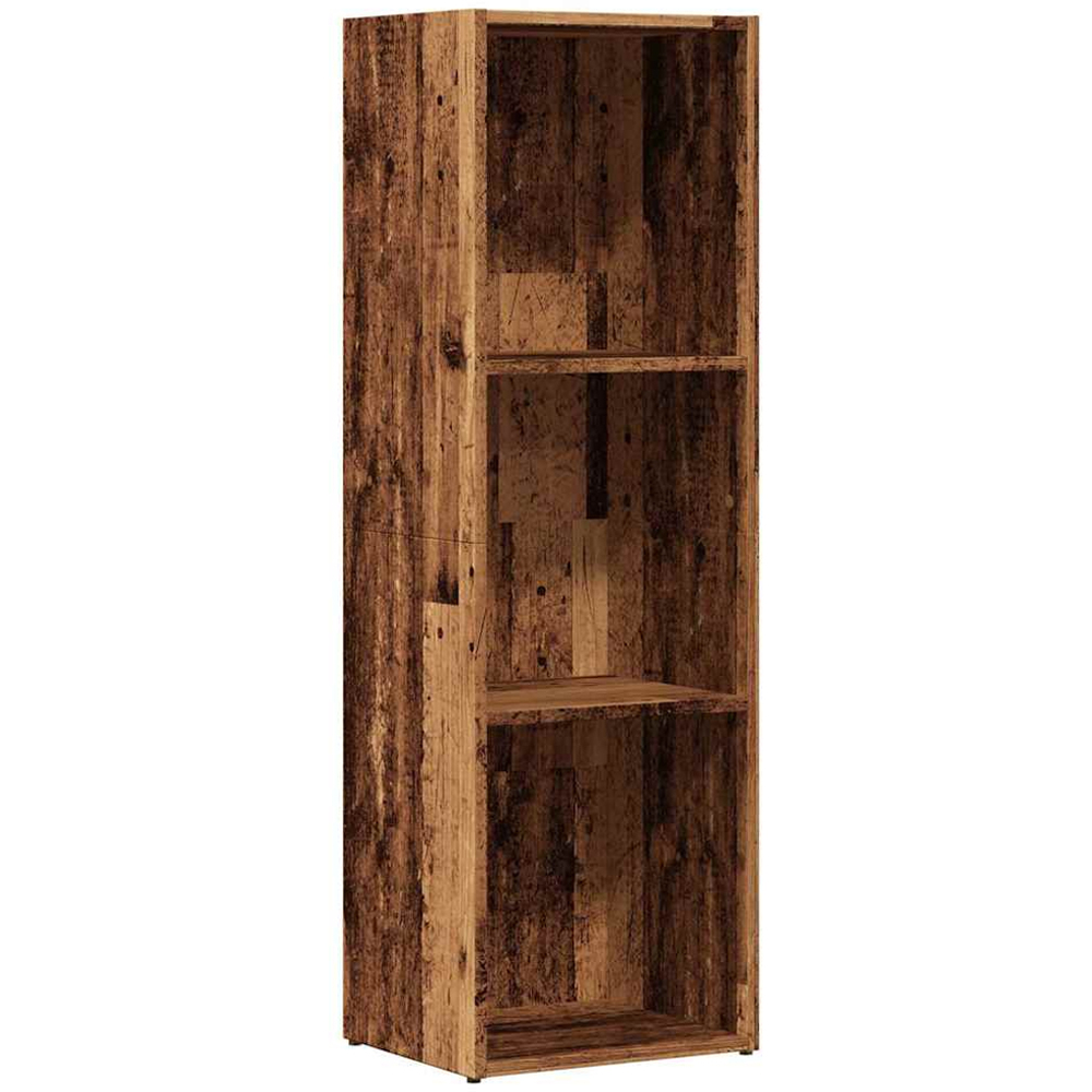 vidaXL 3 Shelf Old Wood Bookcase Image 2