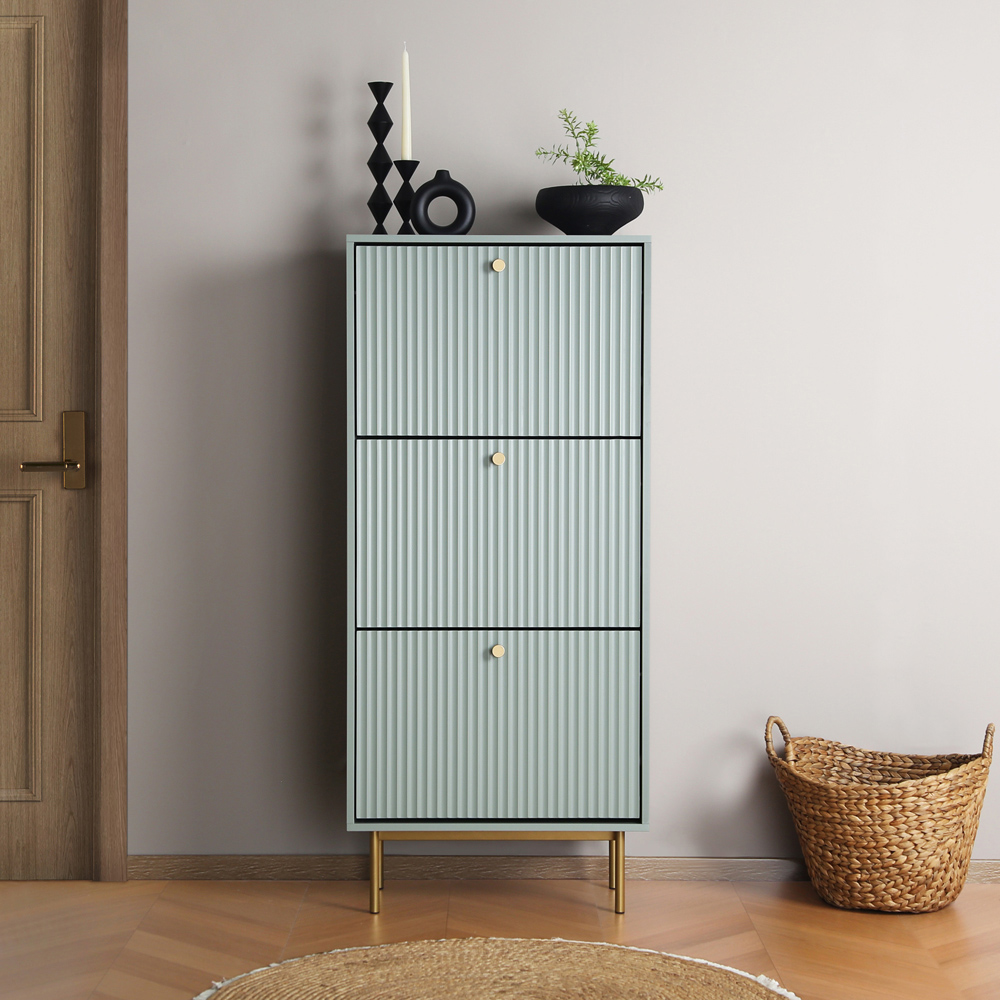 Devon 3 Drawer Sage Storage Cabinet Image 3