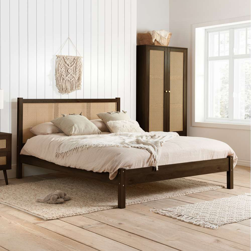 Croxley 2 Drawer Rattan Bedside Table Image 7