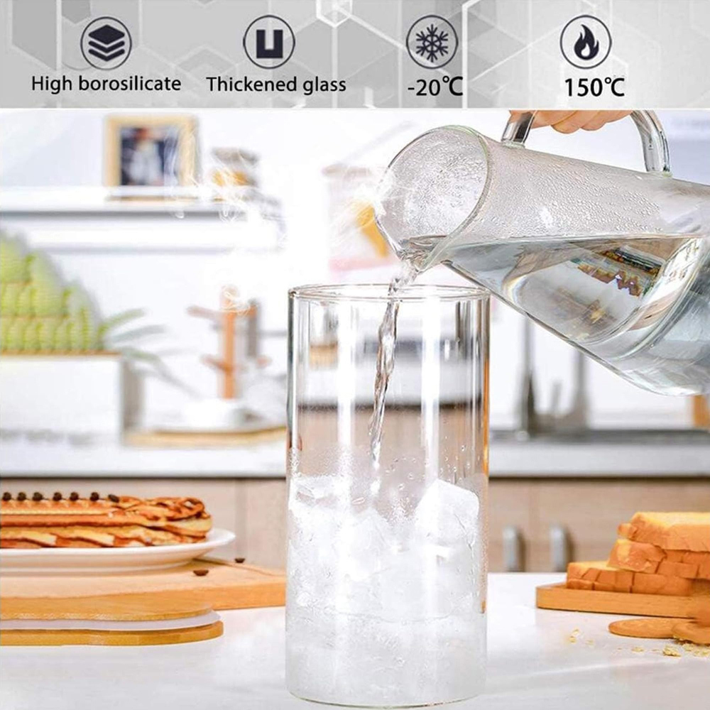 ATEK Clear Glass Food Storage Jars with Airtight Bamboo Lid 900ml 3 Pack Image 6