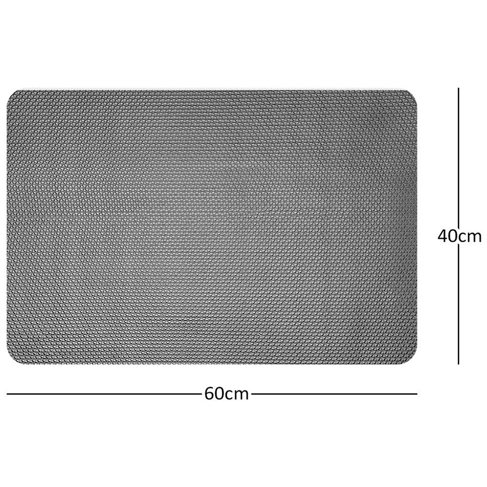 Nicoman Reversible Grey and Brown Shower Mat 60 x 40cm Image 5