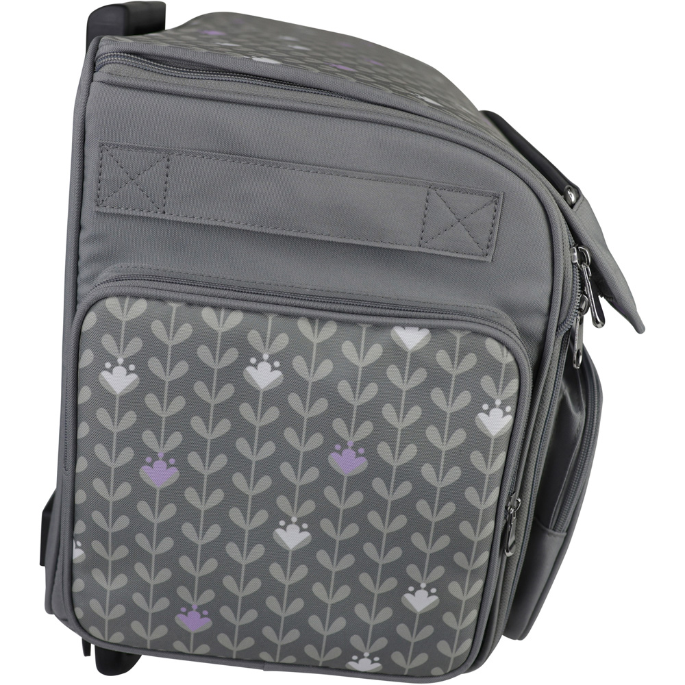 Everything Mary EVM13344-5 Grey White Collapsible Rolling Sewing Machine Case 50.8 x 28 x 35.6cm Image 4