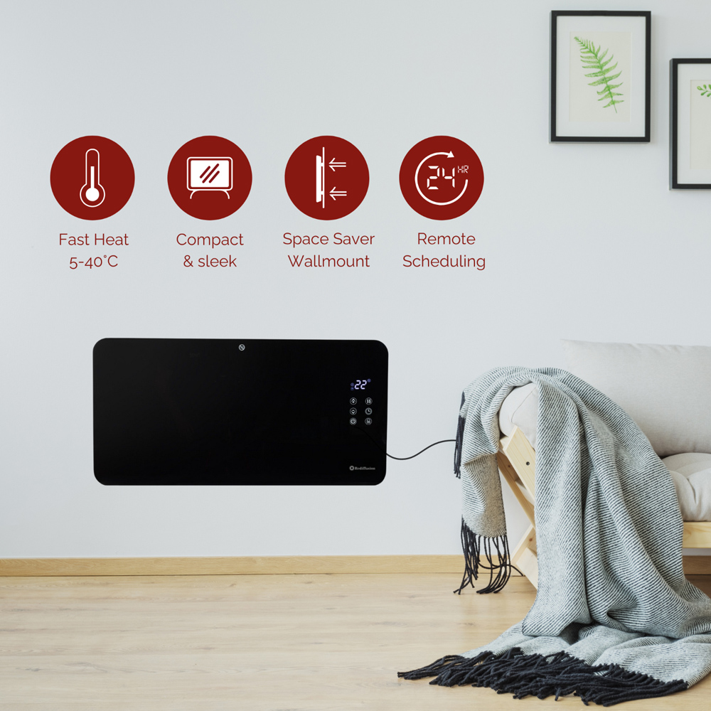 Rediffusion Smart Glass Panel Heater 1500W Image 5