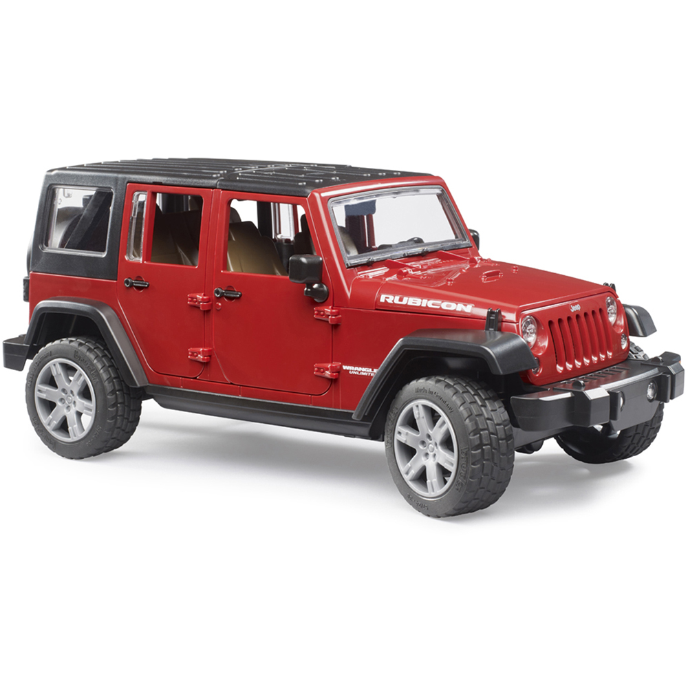 Bruder Kids Jeep Wrangler Unlimited Rubicon with Opening Features Playset Model Image 2