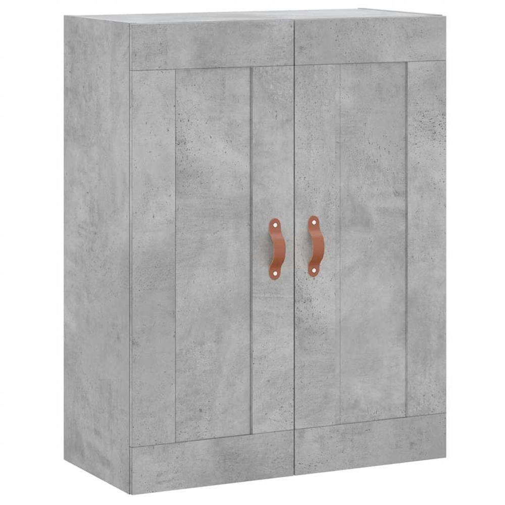 vidaXL 4 Door Concrete Grey Wooden Highboard Image 5