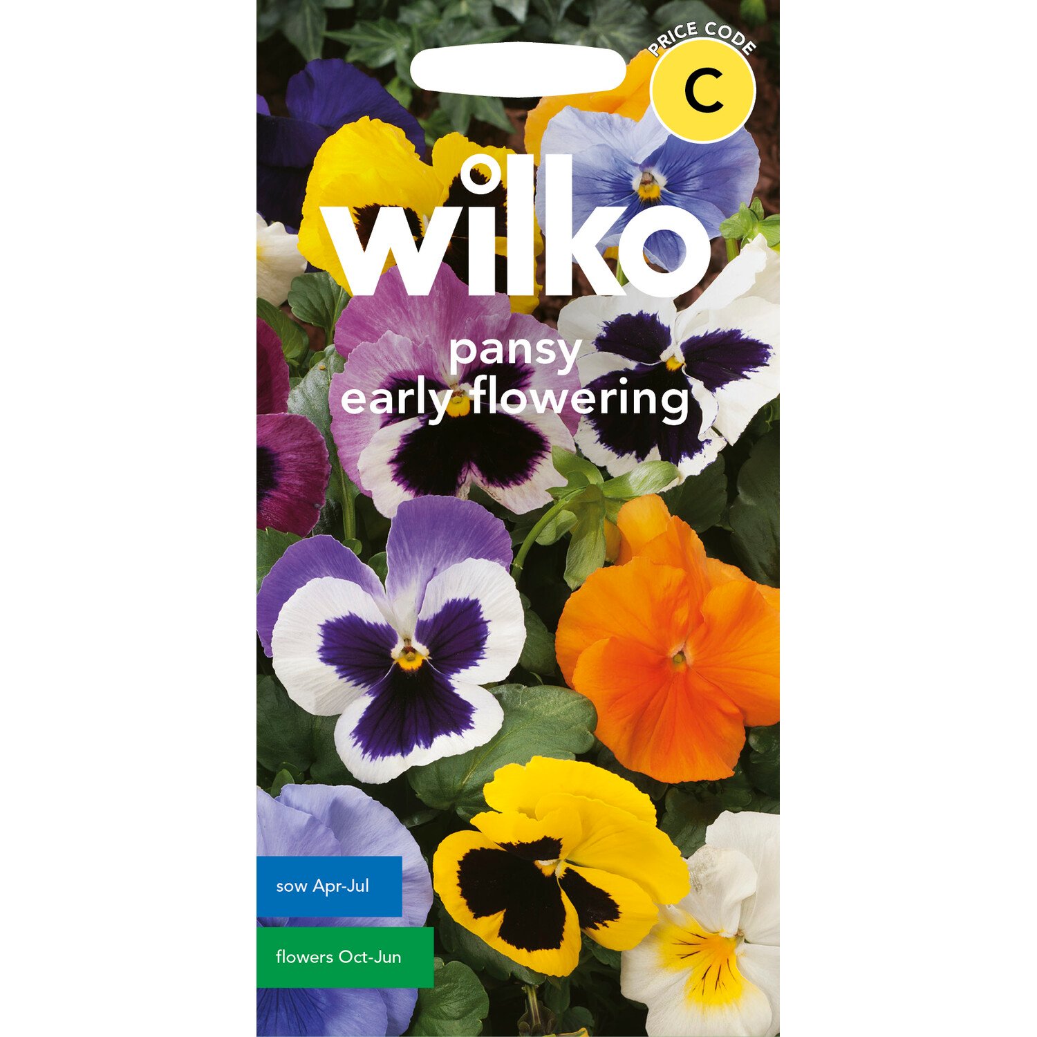 Wilko Pansy Early Flowering Seeds Image 1