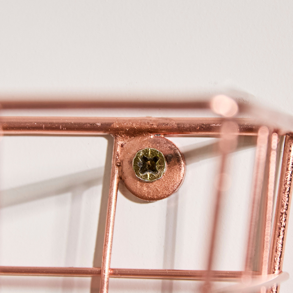 Dibor Copper Wall Storage Basket Image 6