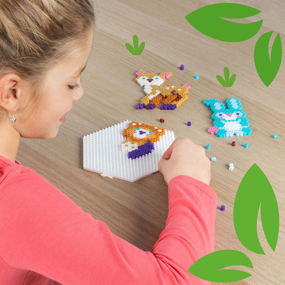 SES Creative Green Beedz Forest Animals Iron On Bead Set 1800 Piece Image 3