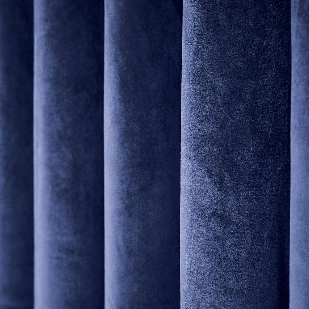 Helena Springfield Escala Lined Electric Blue Curtains 168 x 229cm Image 2