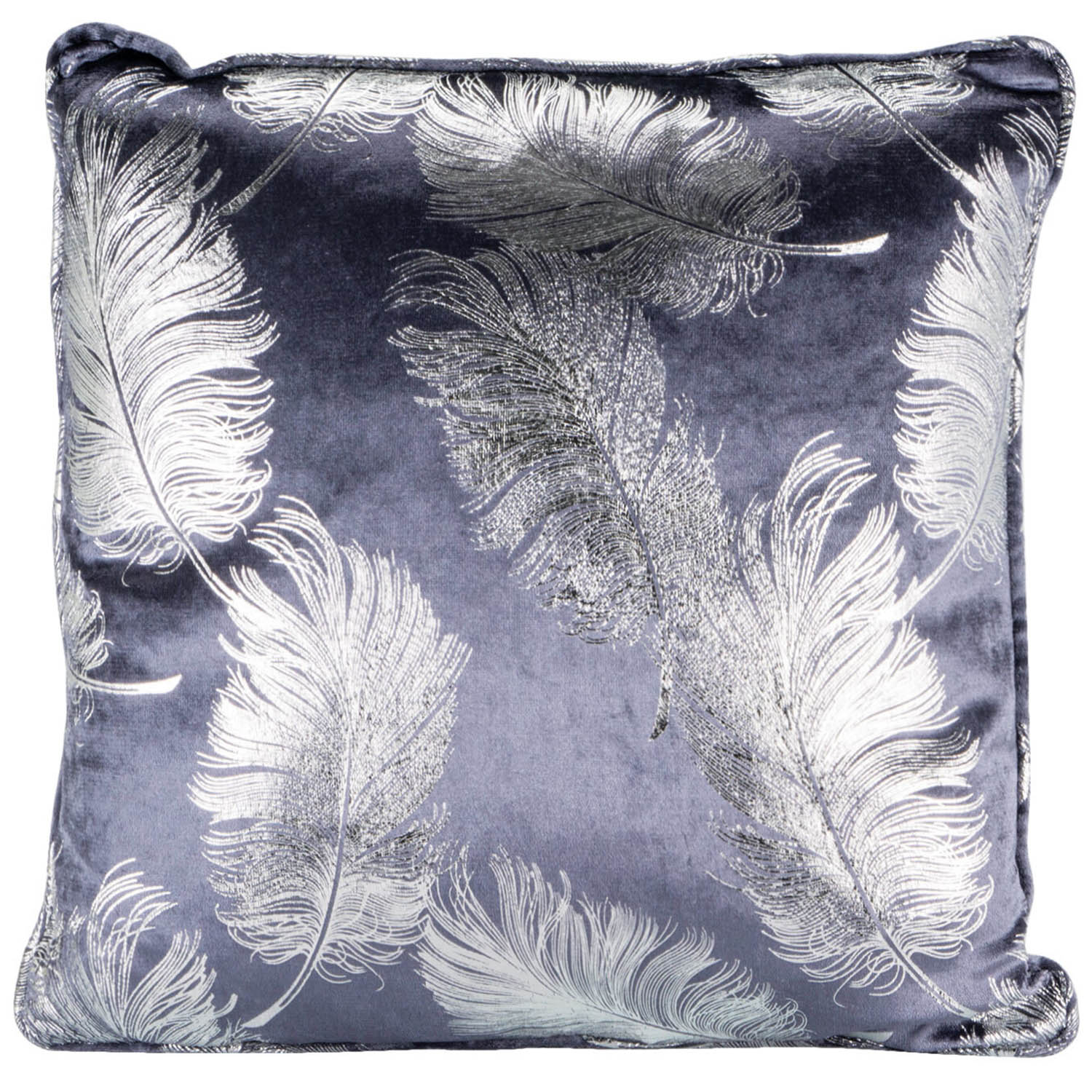 Divante Plume Charcoal Feather Cushion Image