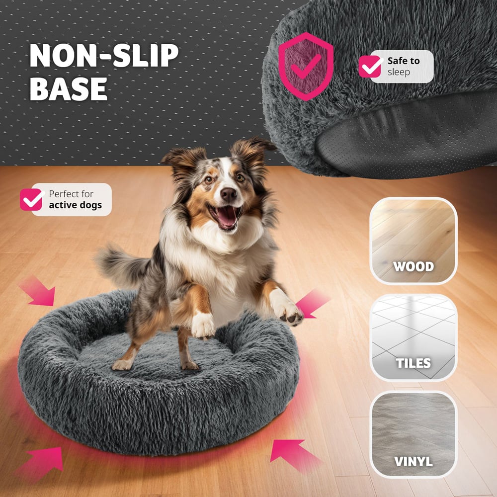 tectake Maja Donut Shaped Dog Bed 80 x 22cm Image 6