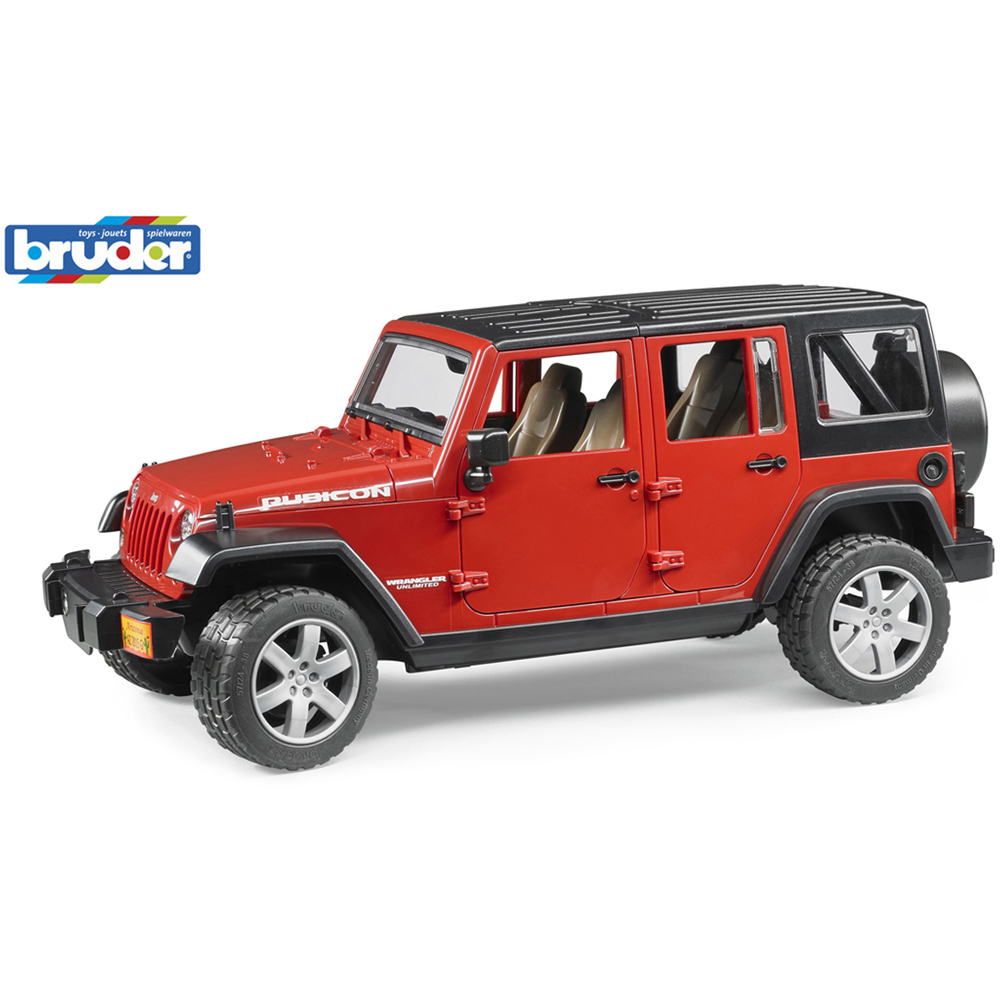 Bruder Kids Jeep Wrangler Unlimited Rubicon with Opening Features Playset Model Image 9