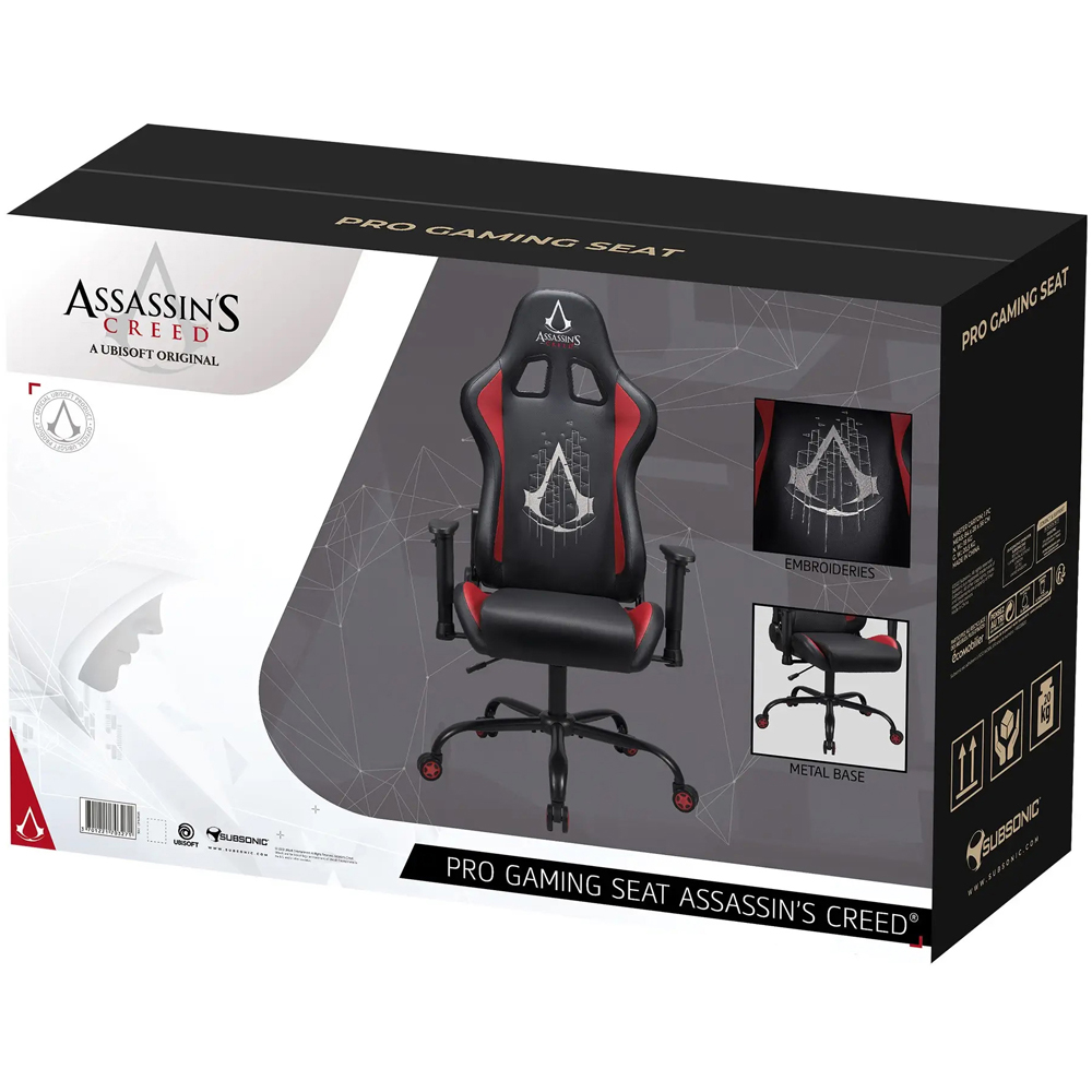 Subsonic Black Assassins Creed Gaming Chair Image 2