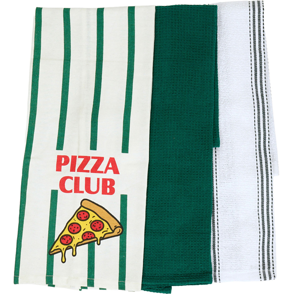 Pack of 3 Pizza Club Tea Towels Image 5