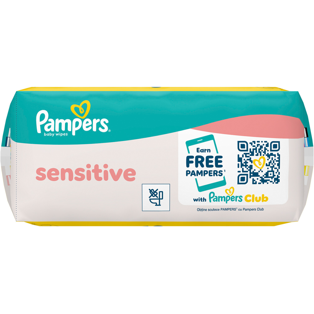 Pampers Sensitive 2 in 1 Baby Wipes 260 Image 2