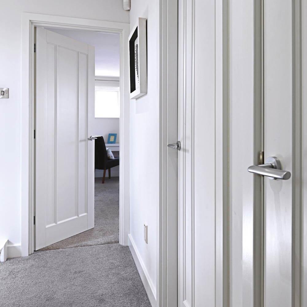 JB Kind Jamaica White Primed FD30 Internal Door 1981 x 762mm Image 2