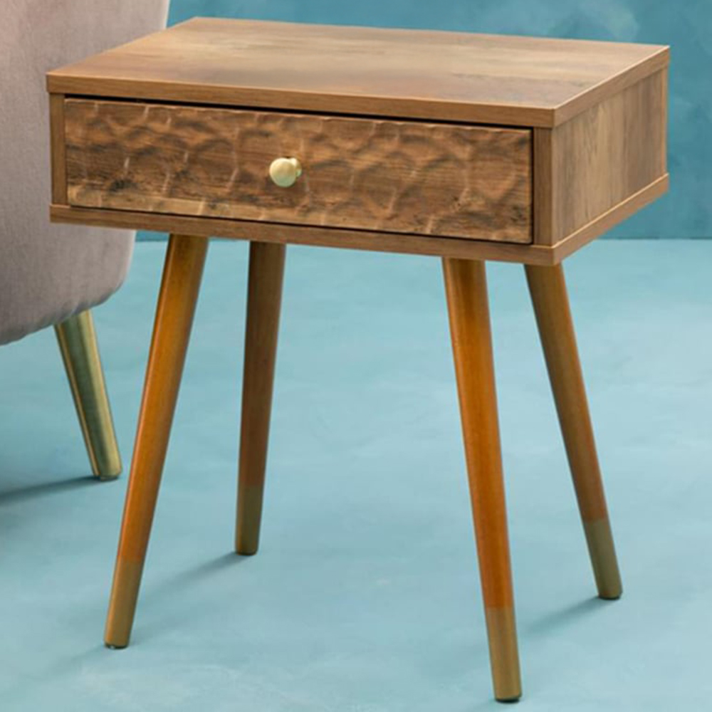 Interiors by Premier Frida Single Drawer Small Side Table Image 1