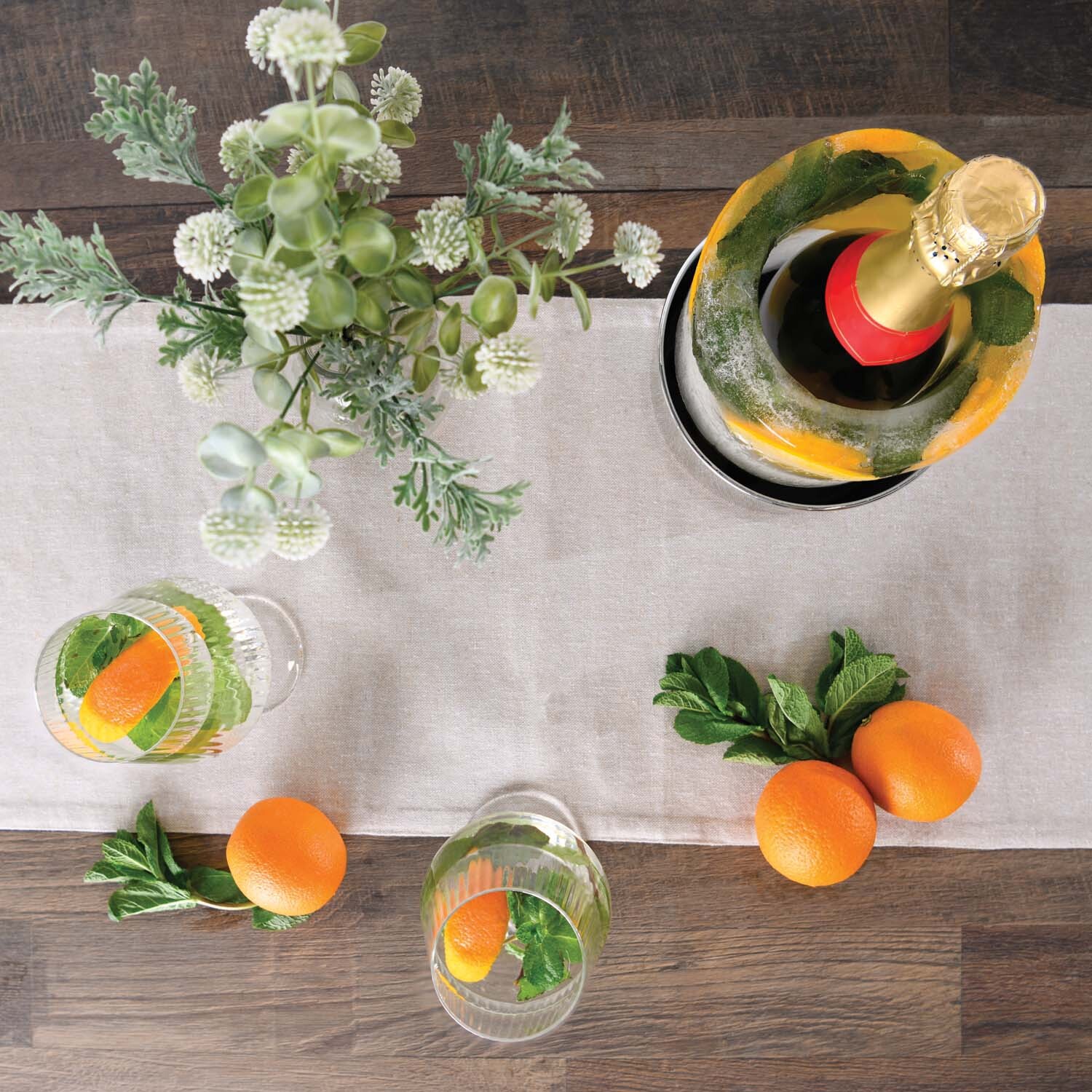 Ice Mould Wine Bottle Chiller White Image 9