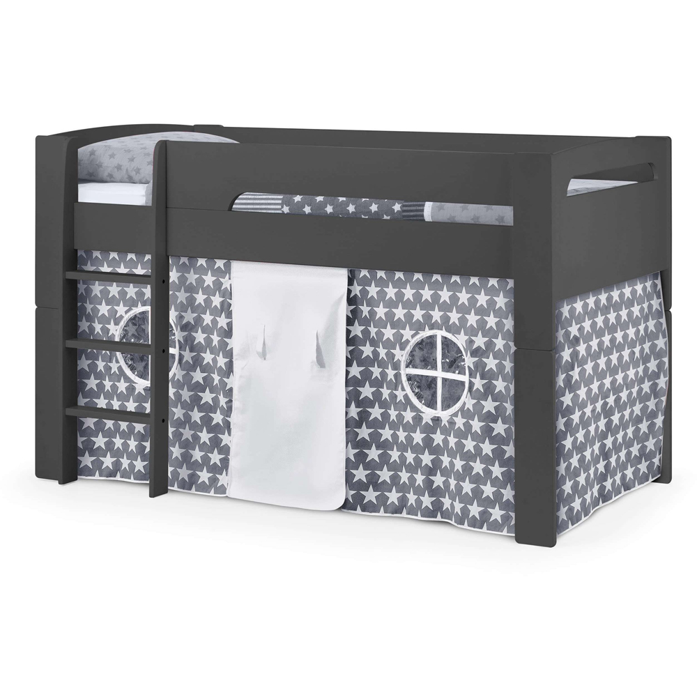 Julian Bowen Pluto Single Anthracite Mid Sleeper Bed with Grey Star Tent Image 2