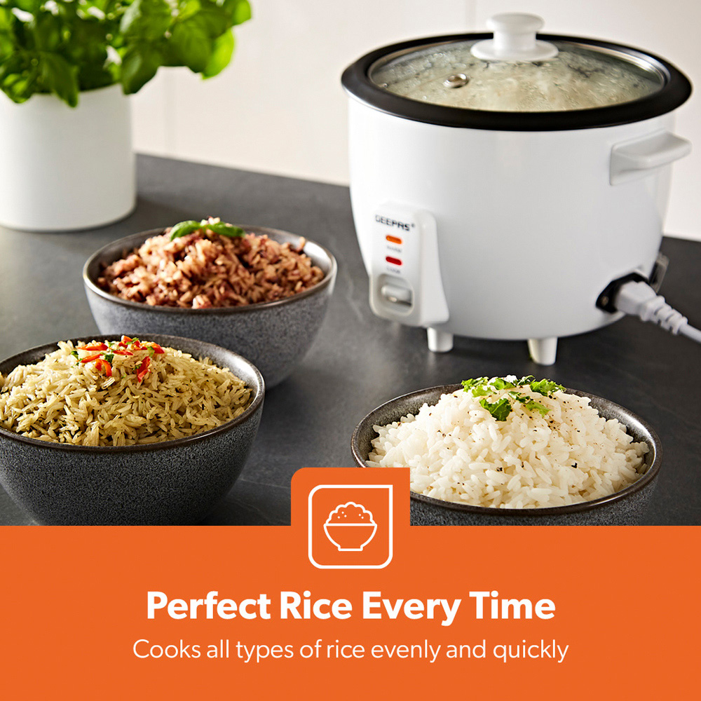 Geepas GRC35017UK 1L Electric Rice Cooker and Steamer 450W Image 4