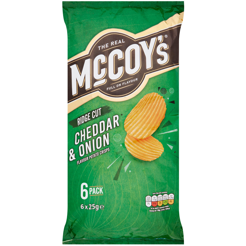 McCoys Ridge Cut Cheddar and Onion 6 Pack Image