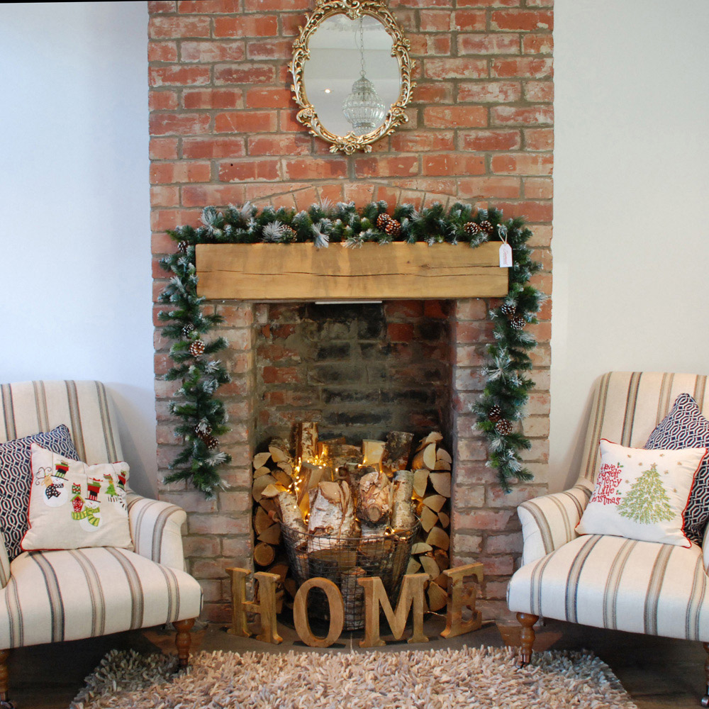 Samuel Alexander Frosted Glacier Christmas Garland with Pine Cones 270cm Image 2