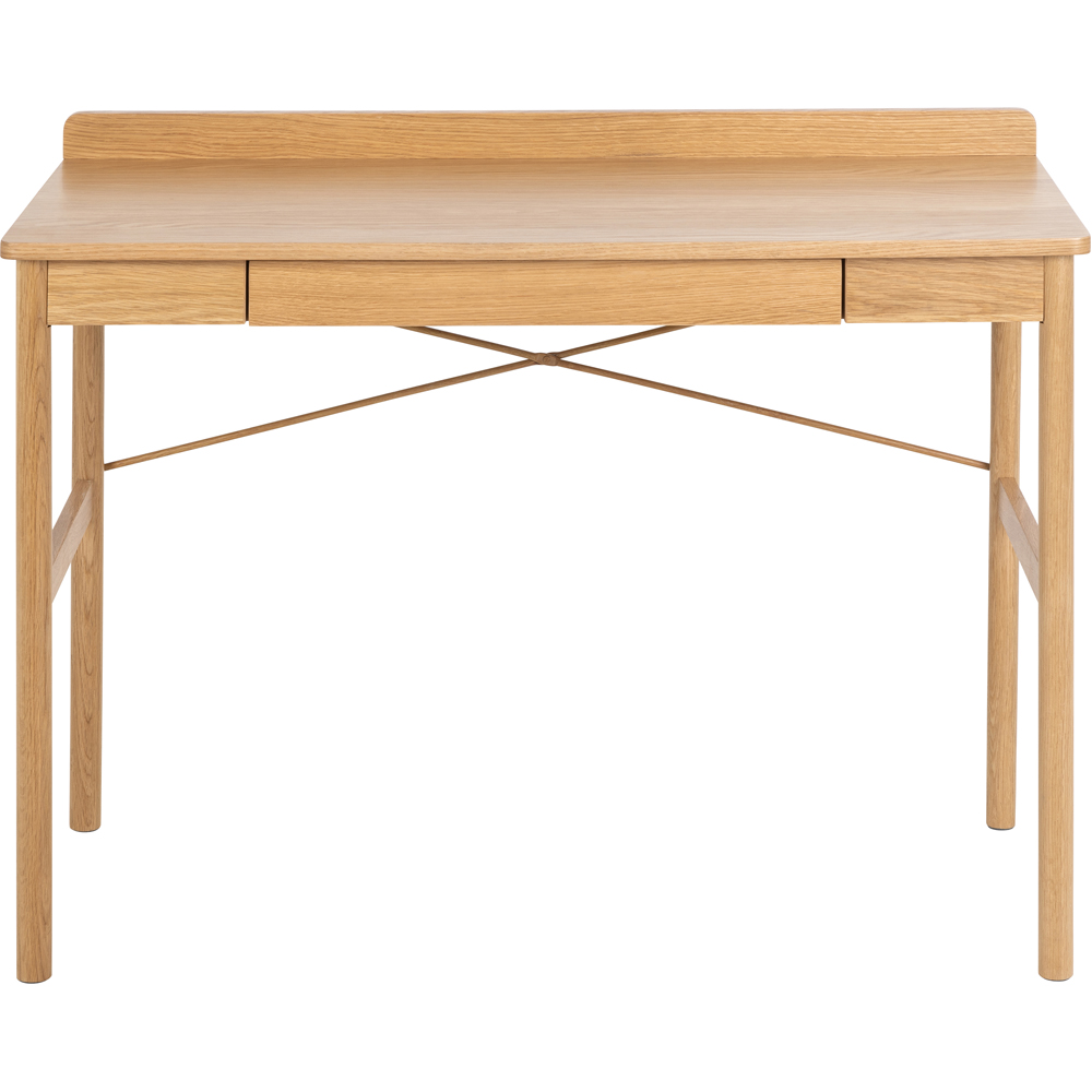 Florence Paul Oak Office Desk Image 3
