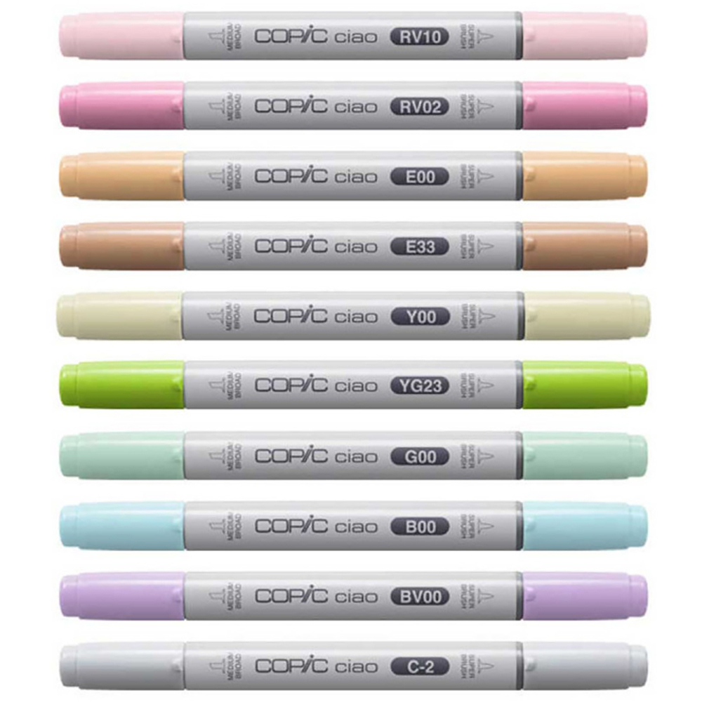 Copic My First Copic Multicoloured Marker Pen with Multiliner 12 Pack Image 2