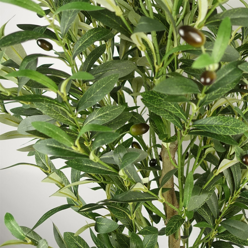 Botanik Olive Bush Artificial Tree in Pot 5.5ft Image 5