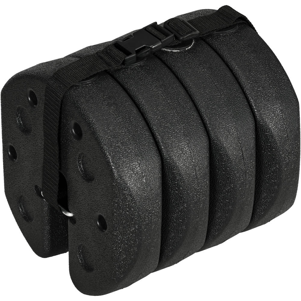 Outsunny Black Gazebo Weight 12kg Set of 4 Image 1