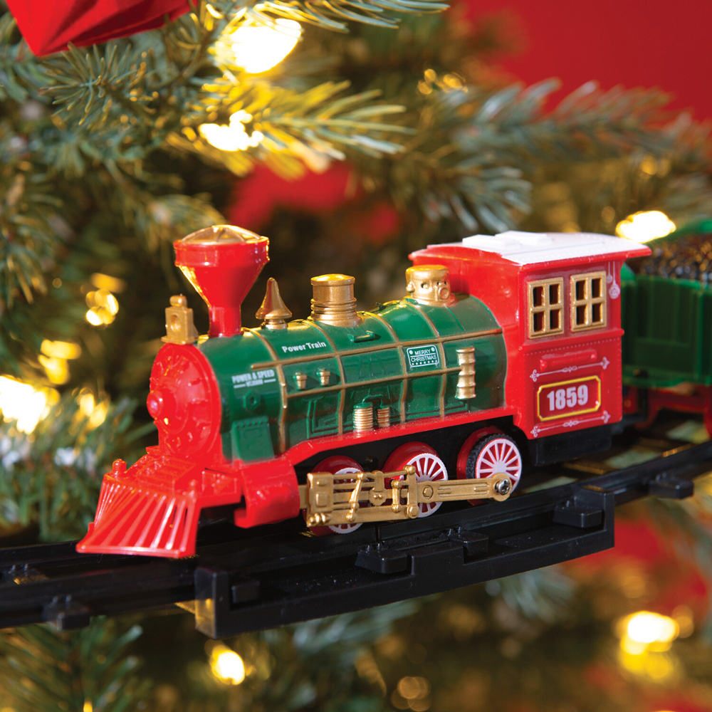 Christmas Tree Toy Train Set Image 4
