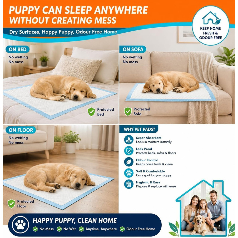 ATEK Super Absorbent Puppy Wee Training Pad 60 x 45cm 30 Pack Image 4