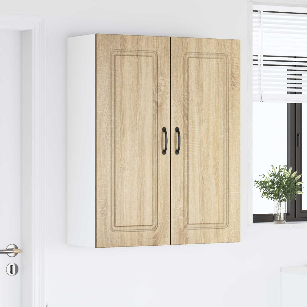 vidaXL 2 Door Sonoma Oak Kitchen Wall Cabinet Image 9