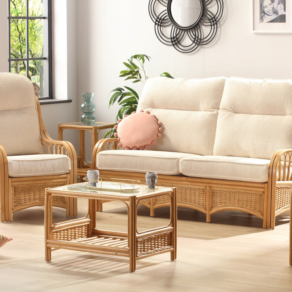 Desser Furniture Vale 5 Seater Light Oak Sofa Set Image 9