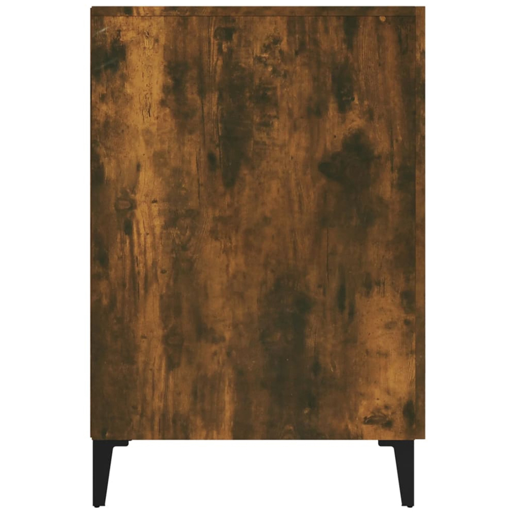 vidaXL 2 Door Computer Desk Smoked Oak Image 6